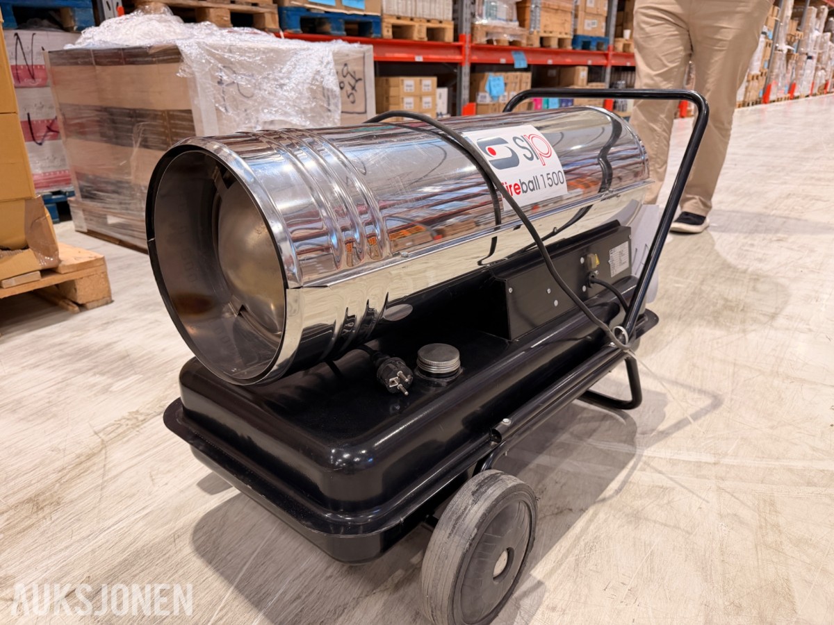 SIP Fireball 1500 diesel byggvarmer / varmekanon – 43 kW
