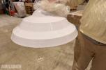 15 stk pendellamper – hvit utside / rosegull innside