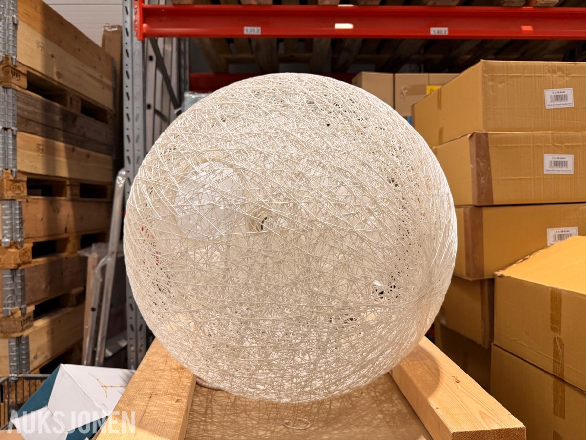 Aneta TVIST taklamper – 3 stk – hvit – Ø56 cm