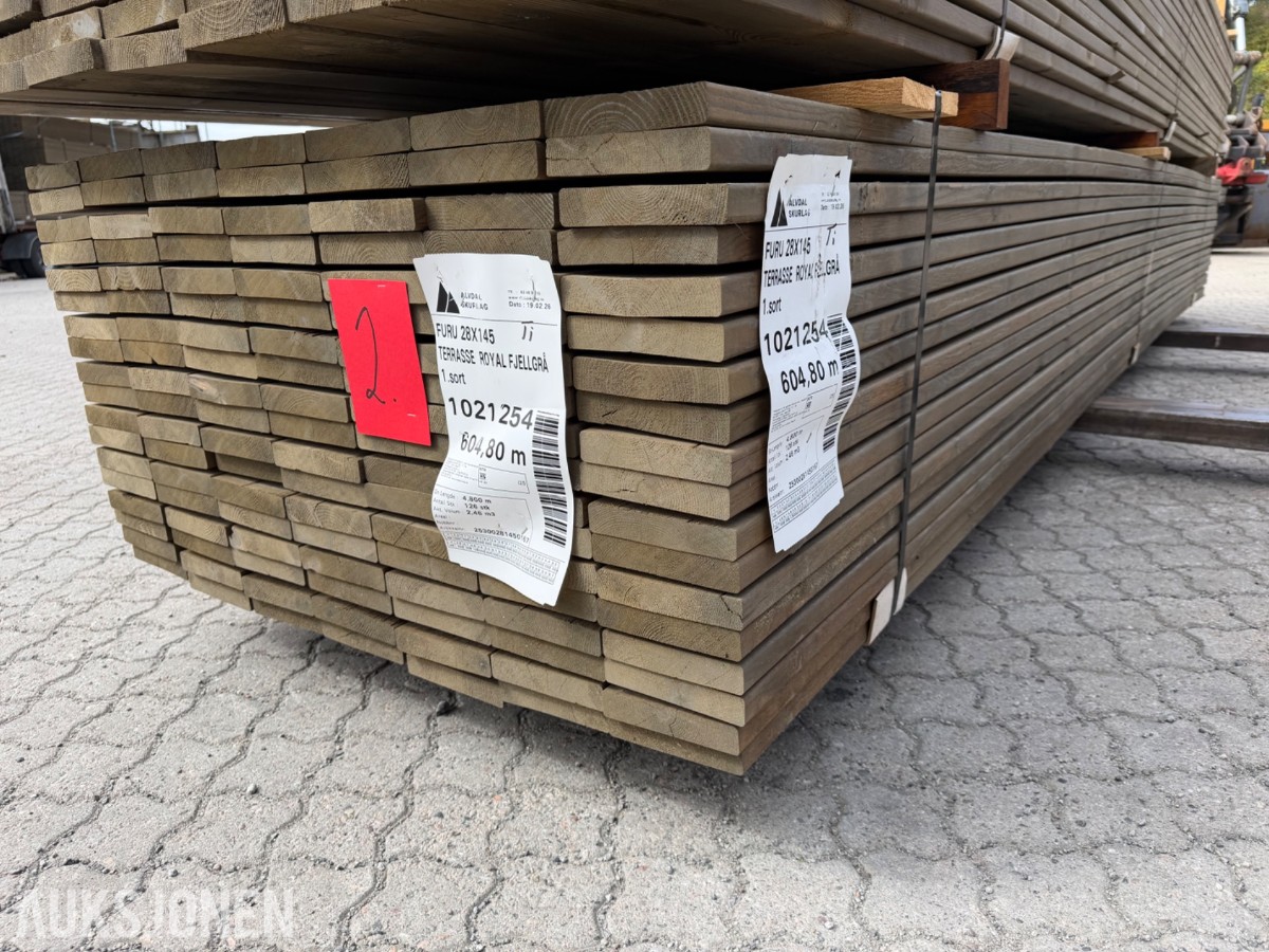 Terrassebors 28 x 145 Ende sprekk