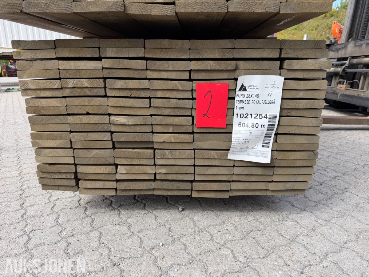 Terrassebors 28 x 145 Ende sprekk
