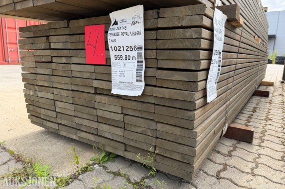 Terrassebord 28 x 145 Glatt Ende sprekk