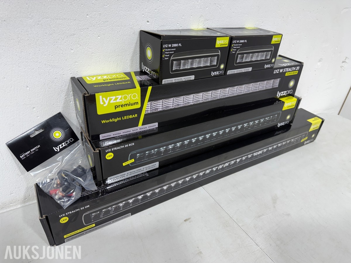 Lyzzpro Premium LED-barer og arbeidslys - Stealth-serie