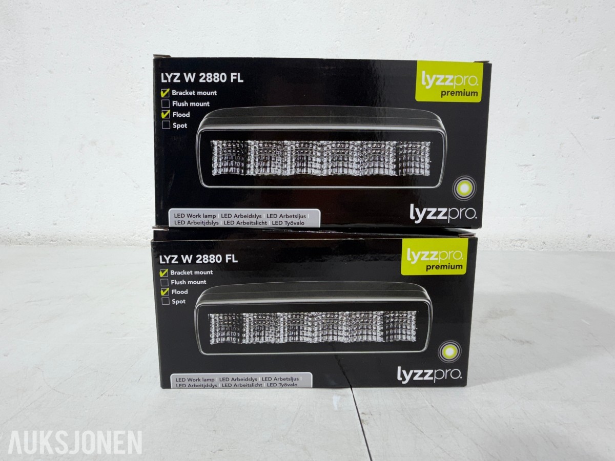 Lyzzpro Premium LED-barer og arbeidslys - Stealth-serie