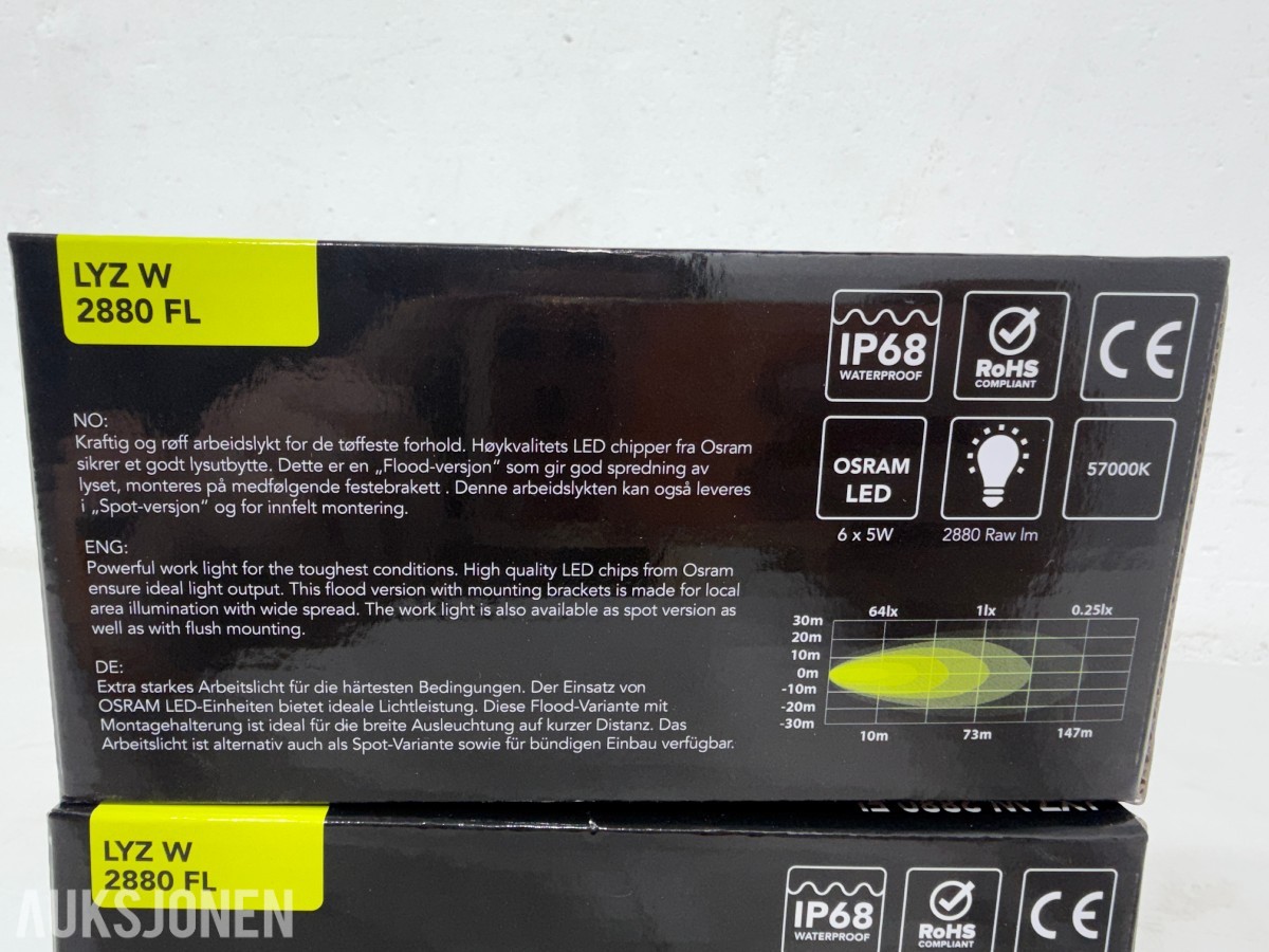 Lyzzpro Premium LED-barer og arbeidslys - Stealth-serie