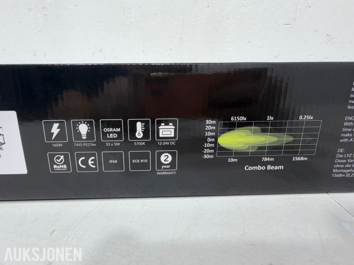 Lyzzpro Premium LED-barer og arbeidslys - Stealth-serie