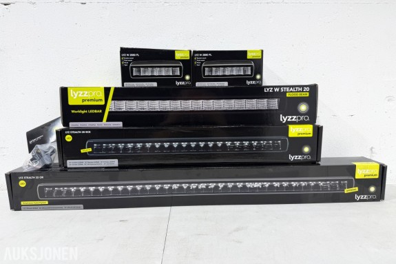 Lyzzpro Premium LED-barer og arbeidslys - Stealth-serie