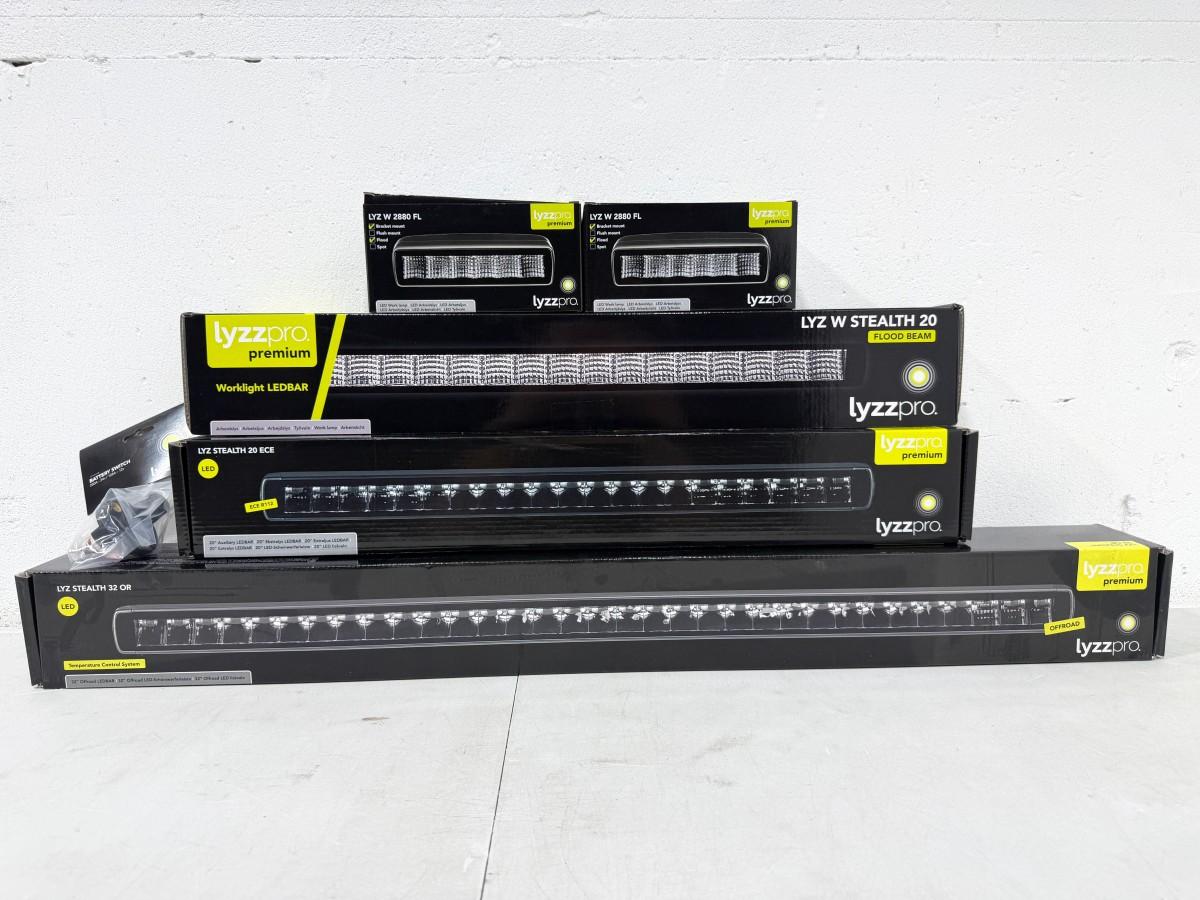 Lyzzpro Premium LED-barer og arbeidslys - Stealth-serie