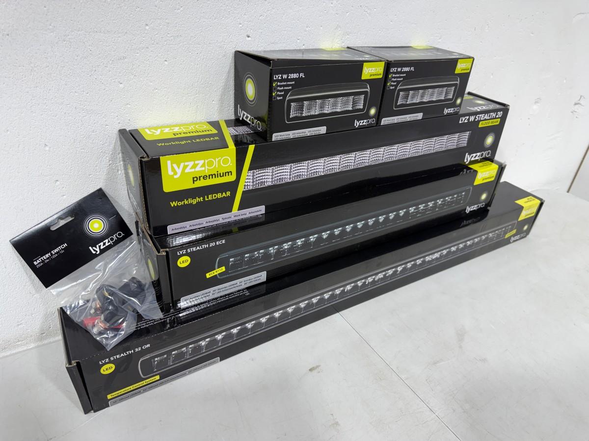 Lyzzpro Premium LED-barer og arbeidslys - Stealth-serie