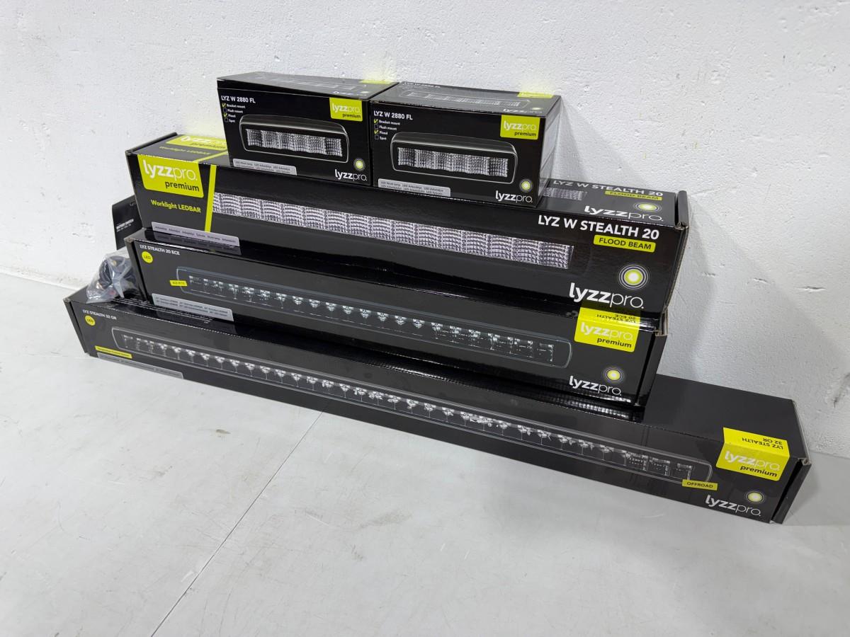 Lyzzpro Premium LED-barer og arbeidslys - Stealth-serie