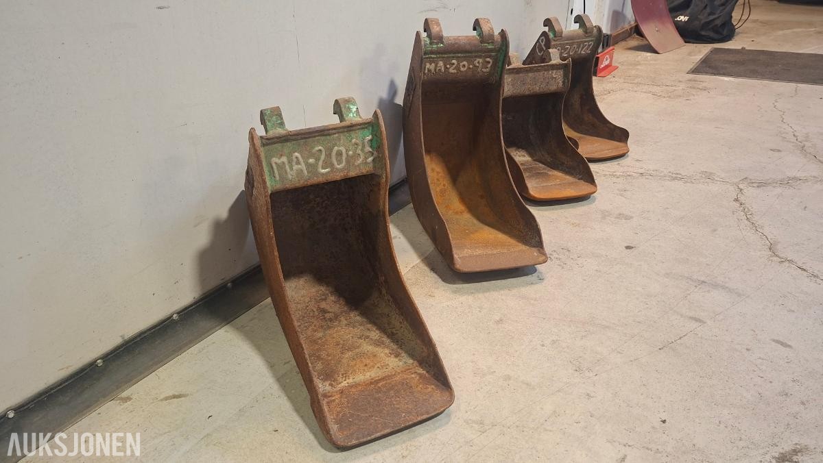 Diverse Skuffer med S30-150 grinn - ingen minstepris