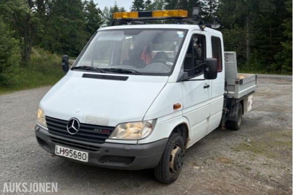 2001 Mercedes-Benz Sprinter kranbil EU ok til 04.2027