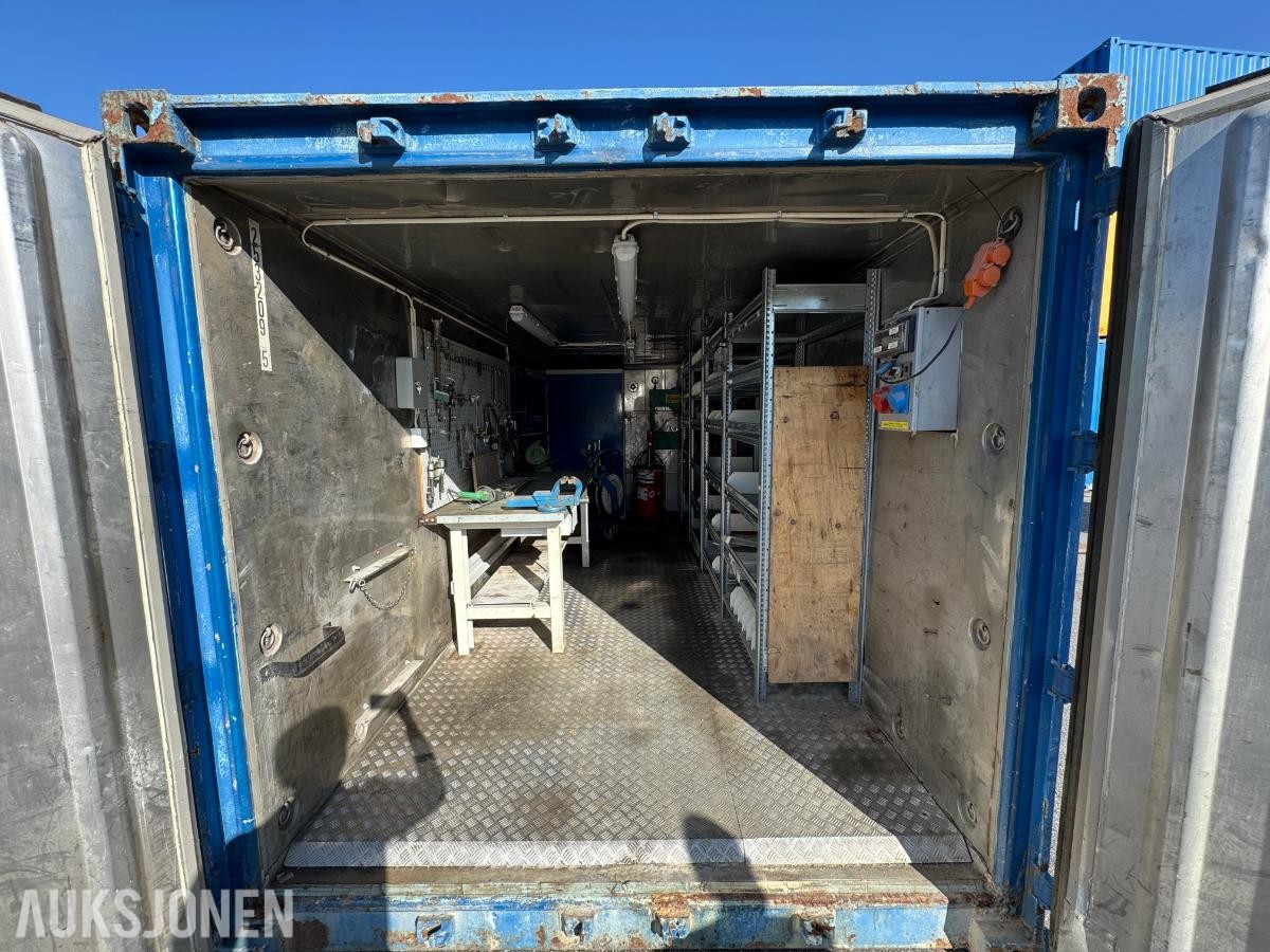 Verksted container 20 fot isolert med innhold ( 04 )