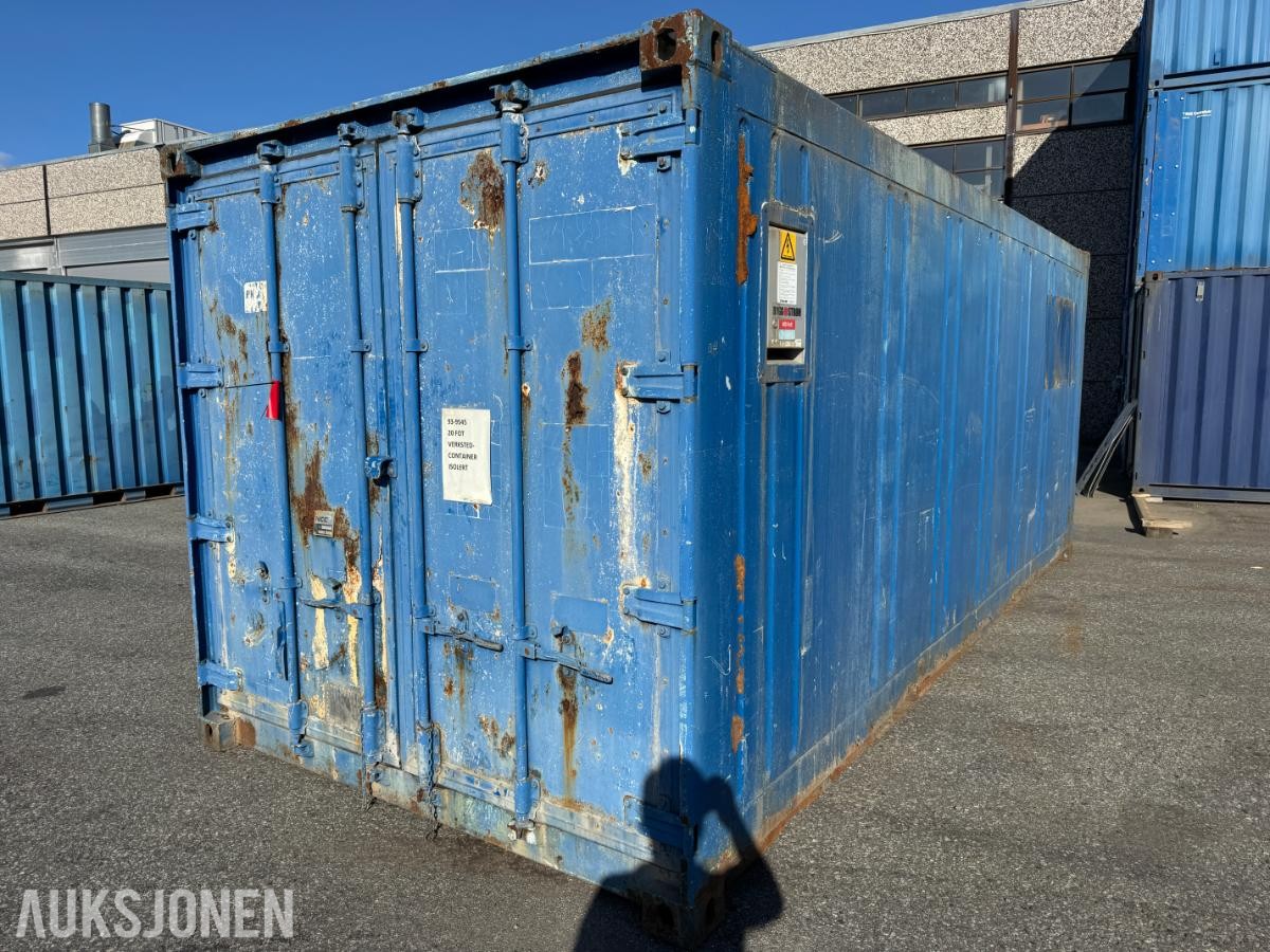 Verksted container 20 fot isolert med innhold ( 04 )