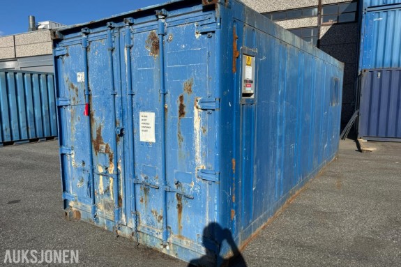 Verksted container 20 fot isolert med innhold ( 04 )