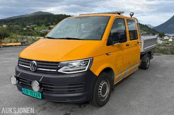 2019 Volkswagen Transporter DOKA 2,0 TDI 150 HK LANG 150 HK 4MOTION AUT KRAN LED HENGERFESTE