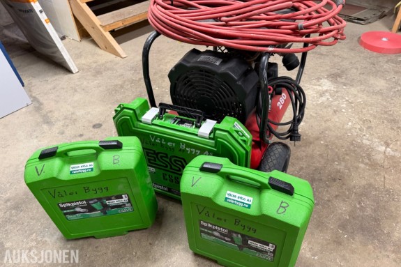 Motek kompressor m/ Esseve spikerepistoler