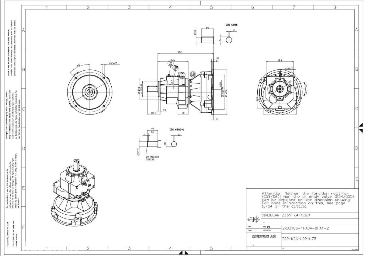 2023 komplett pakke - Mecc Alte / Siemens ECP3 2L4 / SIMOGEAR ZZ69-K4-(132)