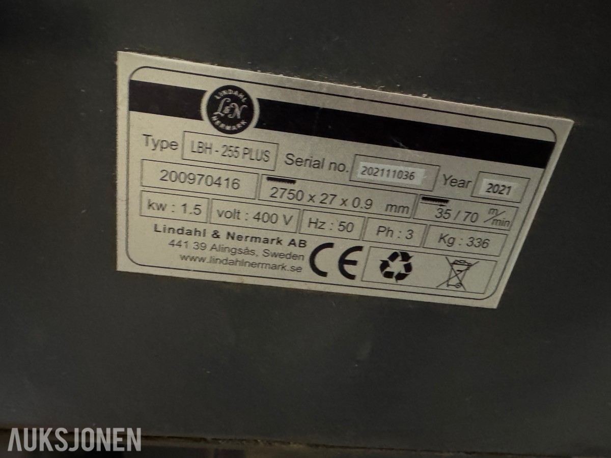 2025 Lindahl & Nermark LH-265 PLUS metallbåndsag