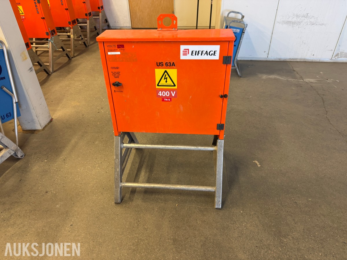 Holte Industri US 63A byggestrømsentral 400 V