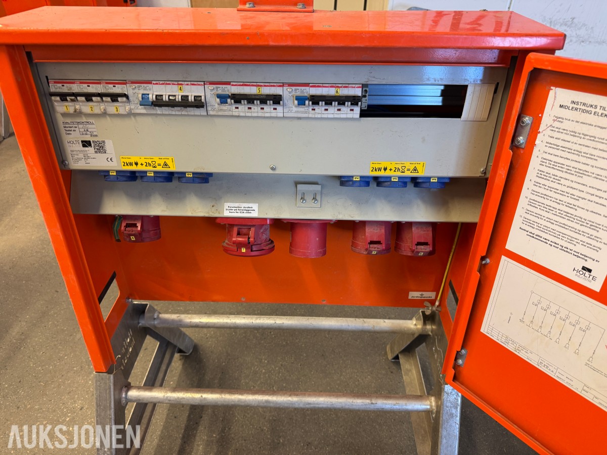 Holte Industri US 63A byggestrømsentral 400 V