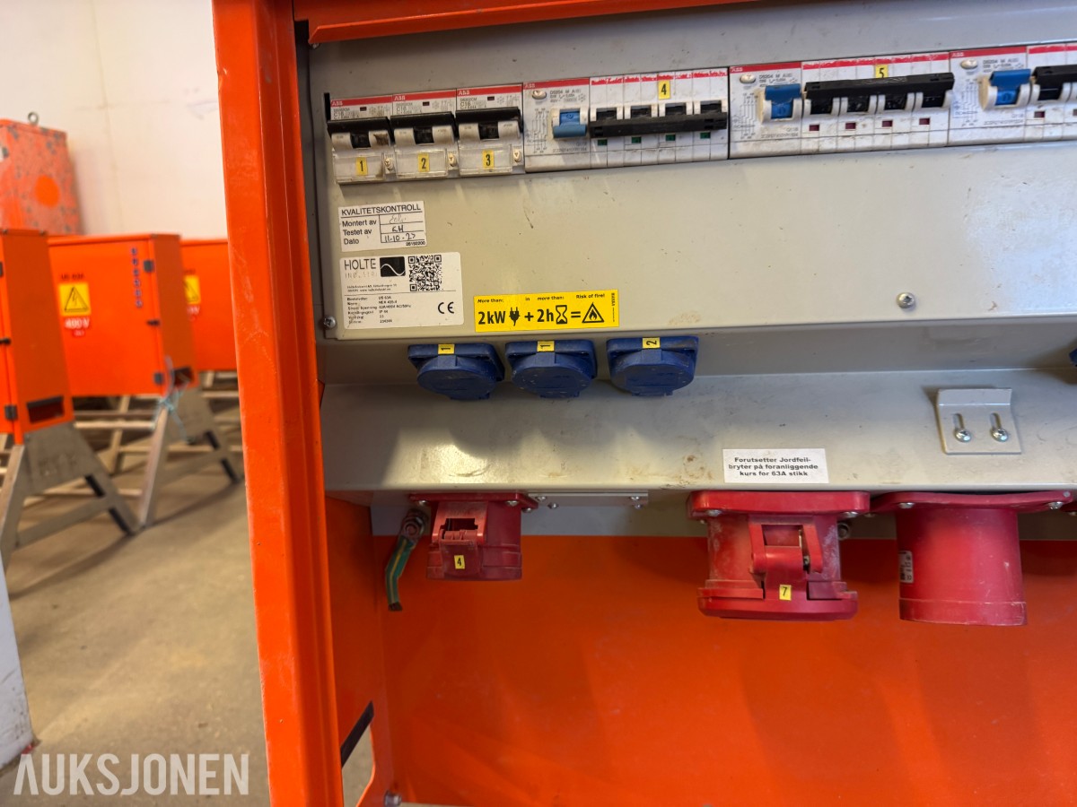 Holte Industri US 63A byggestrømsentral 400 V