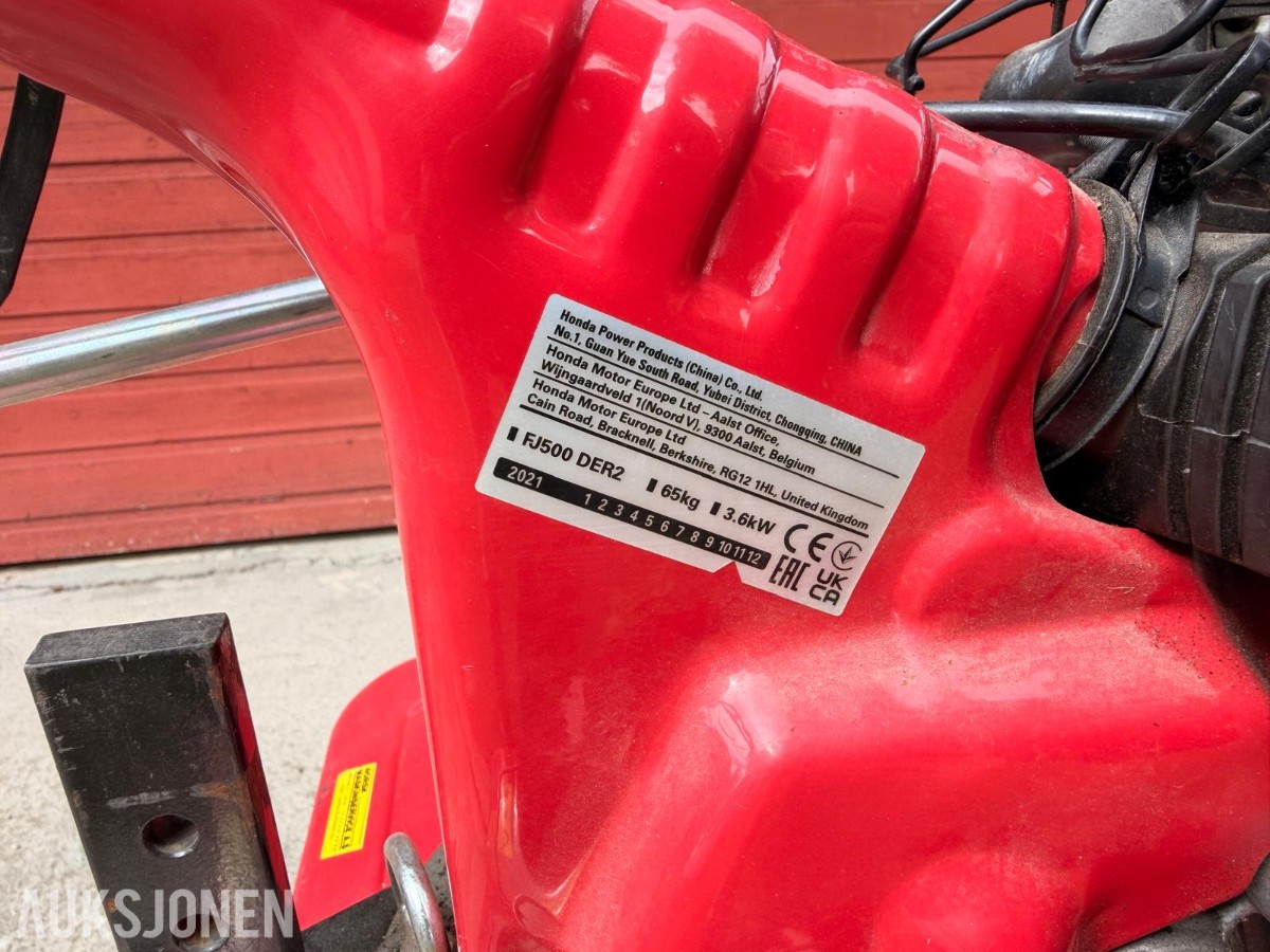 Honda FJ500 DER2 jordfreser – 2021-modell – lite brukt
