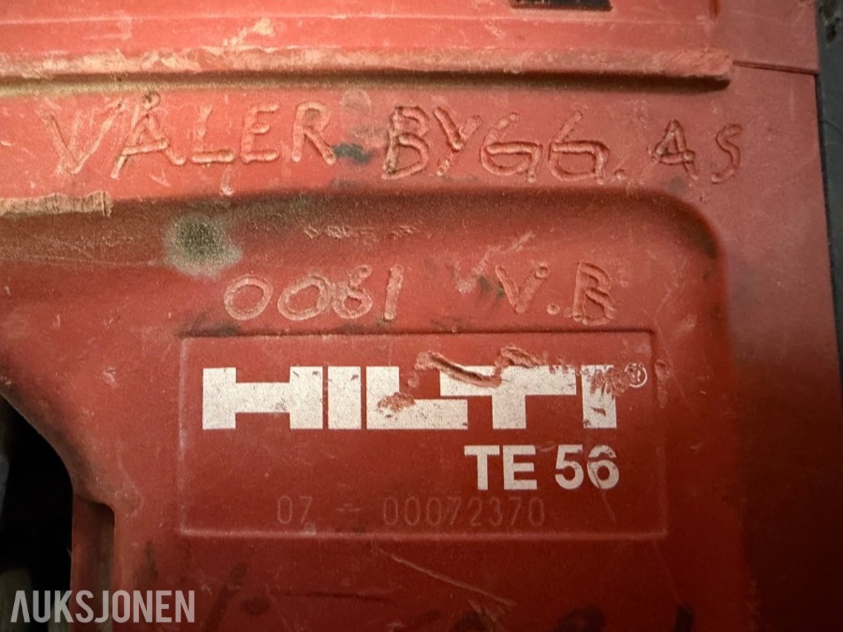 Hilti Vinkelsliper og betongborrmaskin