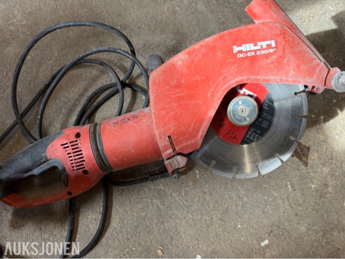 Hilti Vinkelsliper og betongborrmaskin
