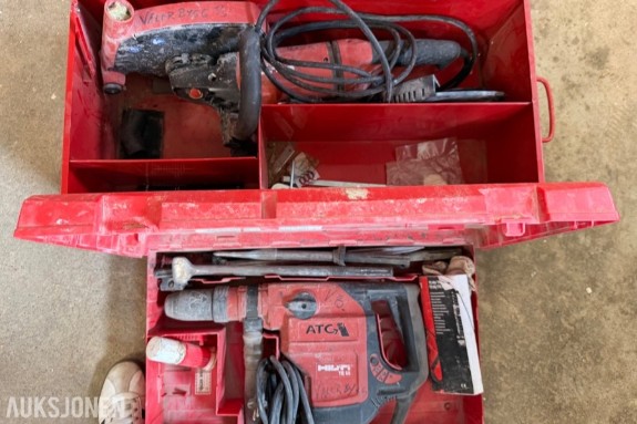 Hilti Vinkelsliper og betongborrmaskin