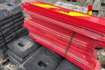 Sebraflex - Hindermarkering med refleksplater og gummiføtter