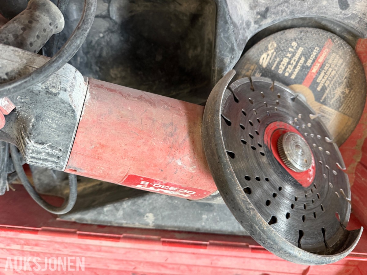 Hilti Vinkelsliper og Betongborrmaskin