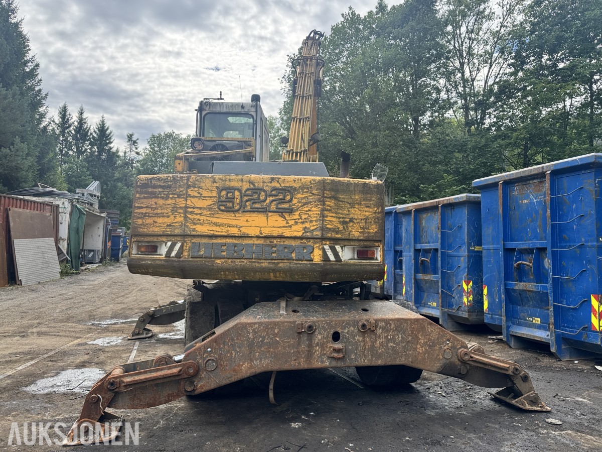 1996 Liebherr A922 Litronic hjulgraver materialhåndteringsmaskin