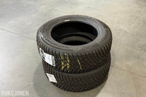 Continental IceContact 3 195/60 R15 92T XL - to piggdekk - Extra Load og 3PMSF 