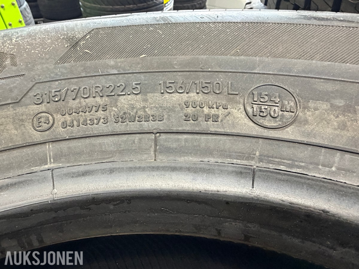 4 stk Continental Conti Scandinavia 315/70 R22.5 M+S
