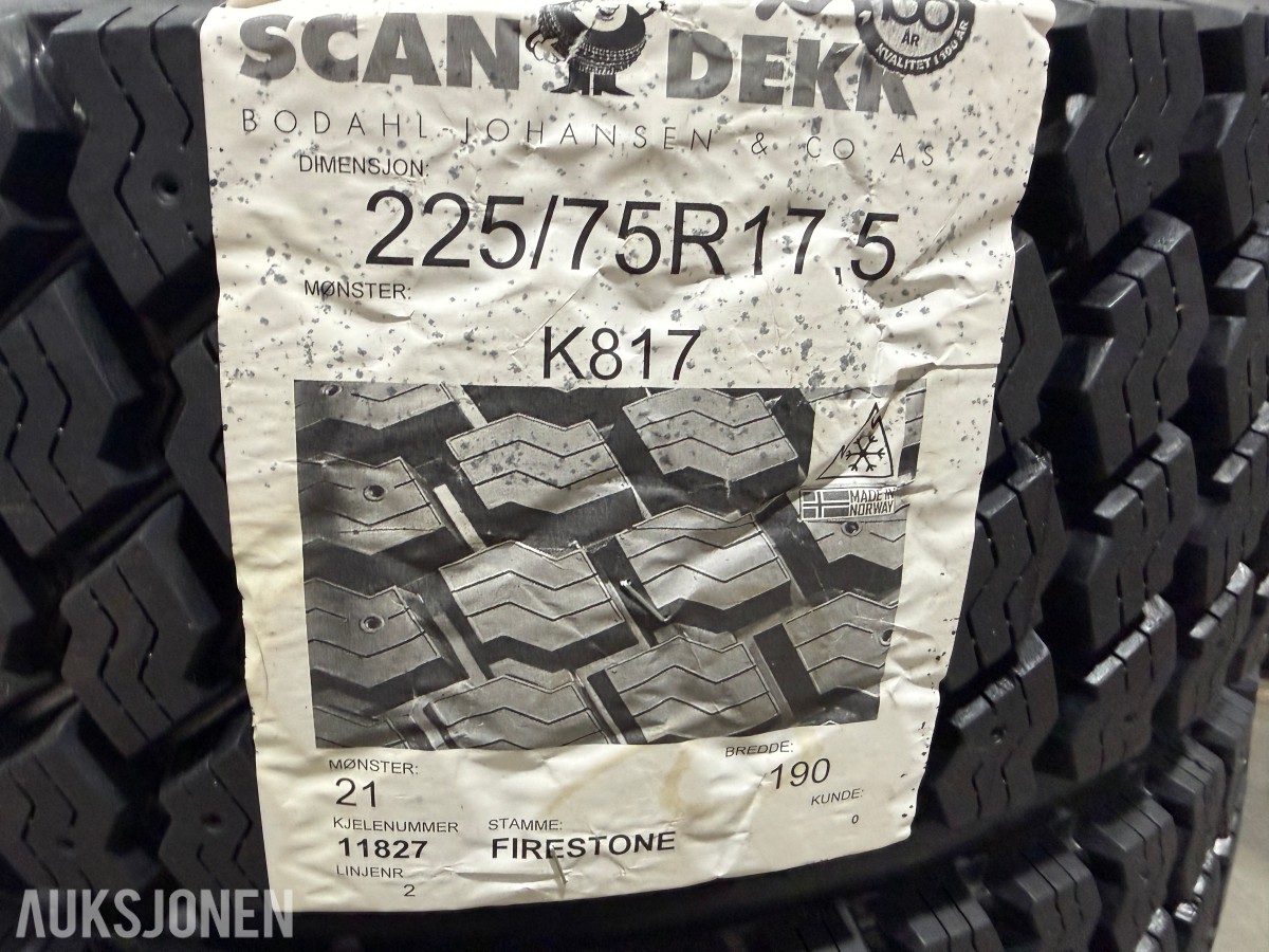 Scandekk K817 225/75R17.5 129/127M - 4 stk regummierte vinterdekk