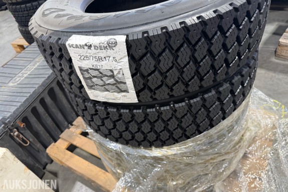 Scandekk K817 225/75R17.5 129/127M - 4 stk regummierte vinterdekk