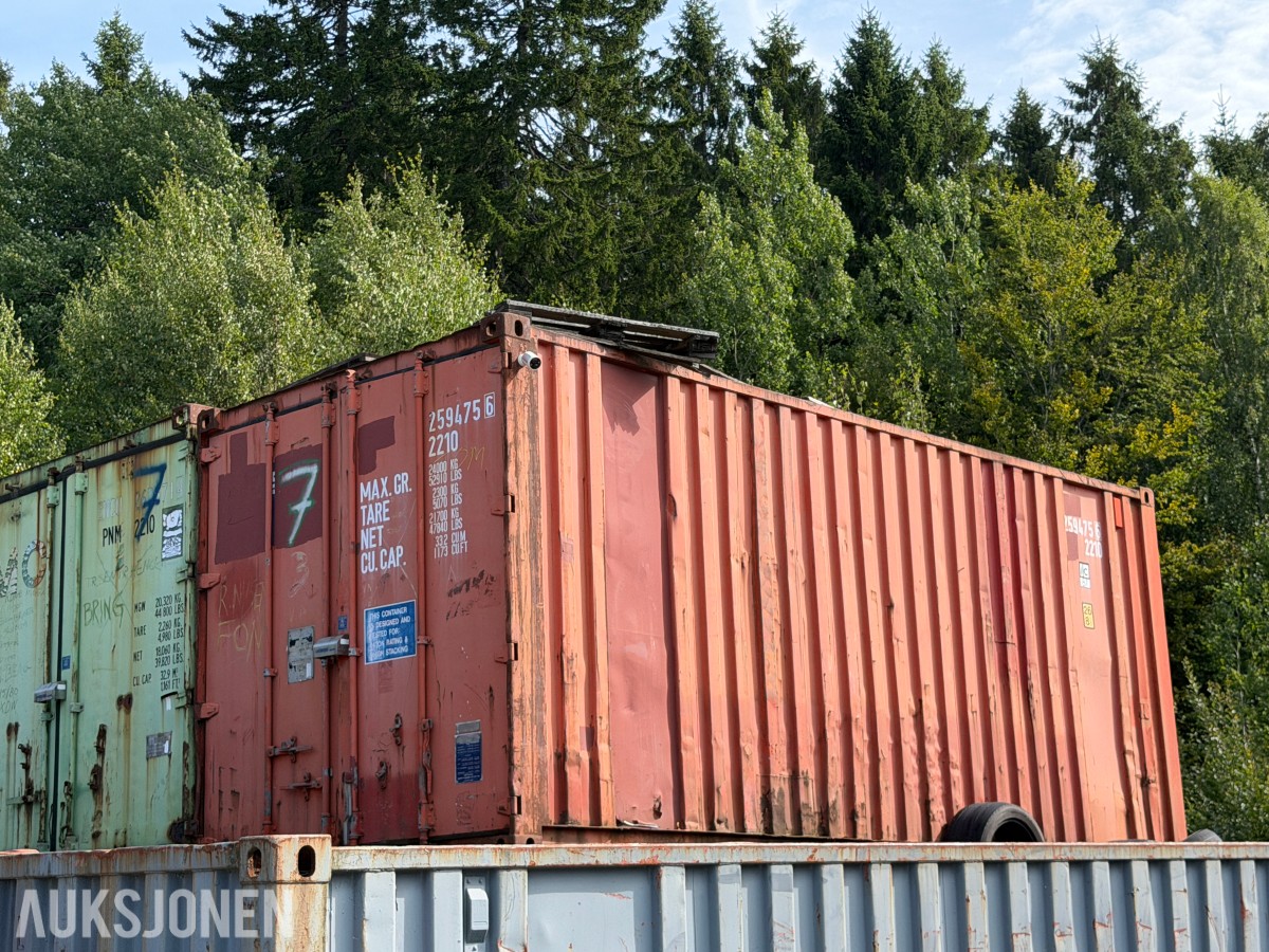 20-fots fraktcontainer / lagercontainer - 24.000 kg