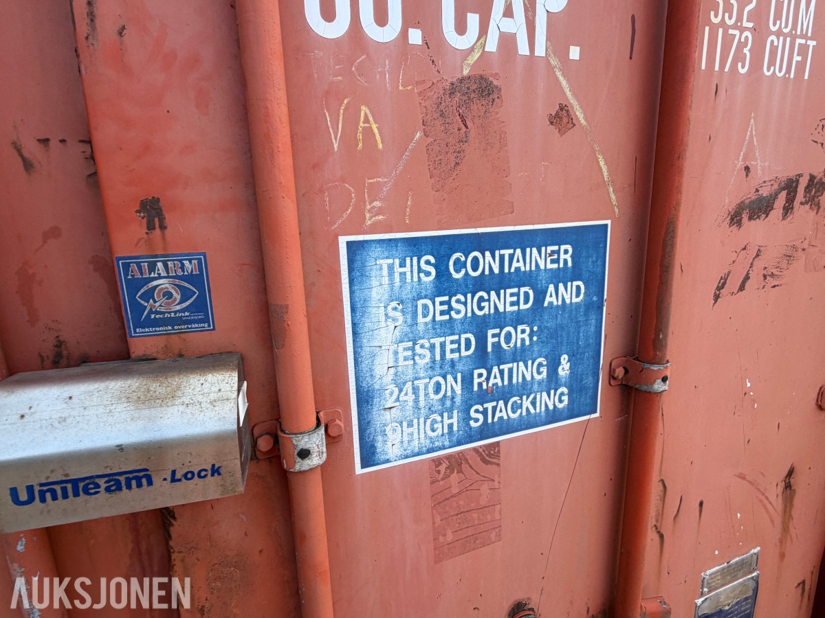 20-fots fraktcontainer / lagercontainer - 24.000 kg