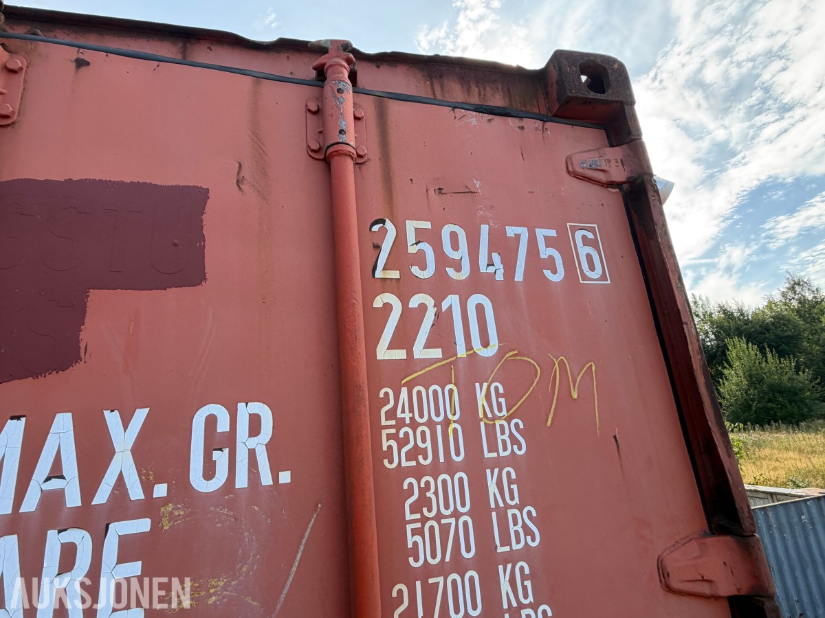 20-fots fraktcontainer / lagercontainer - 24.000 kg