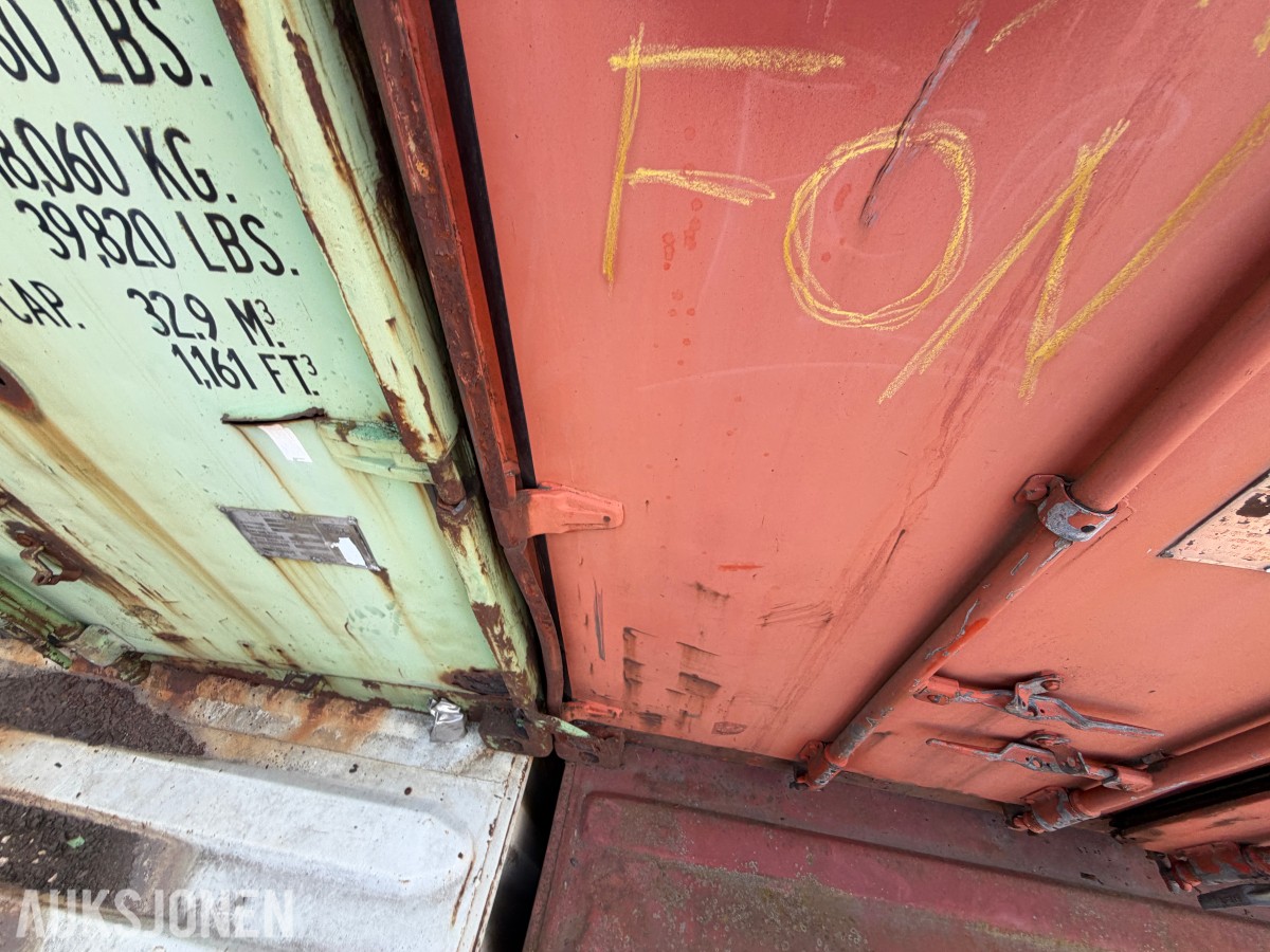 20-fots fraktcontainer / lagercontainer - 24.000 kg