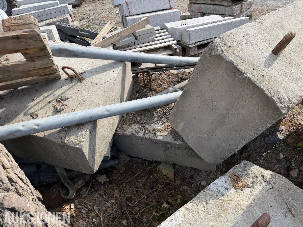 Betongmoring - 6 stk - 120 x 100 x 50 cm