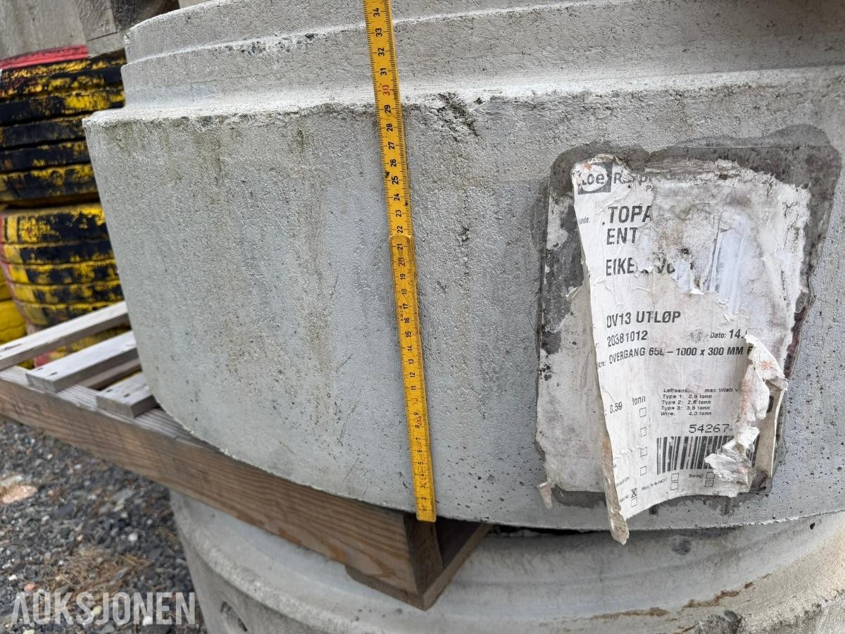 Betongringer og overgangsringer - flere typer og størrelser