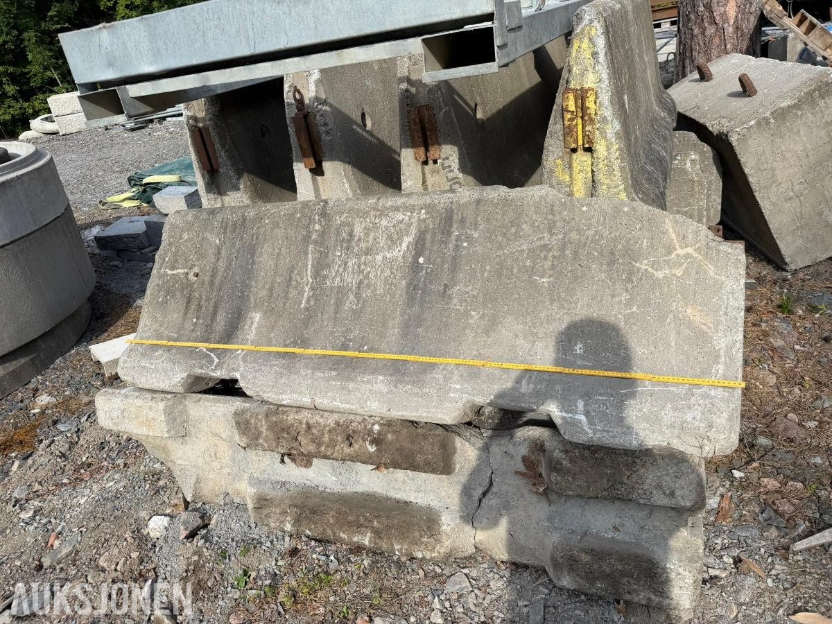 Jersey-betongelementer - 10 stk - 200 x 40 x 70 cm
