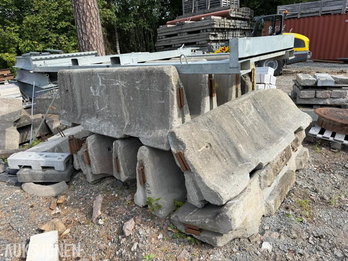 Jersey-betongelementer - 10 stk - 200 x 40 x 70 cm