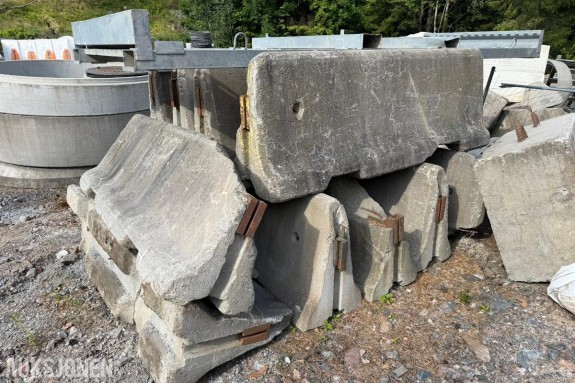 Jersey-betongelementer - 10 stk - 200 x 40 x 70 cm
