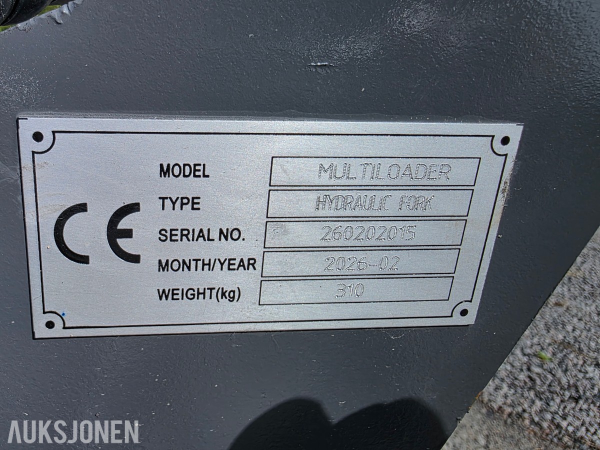 2026 Multiloader Pallegaffel hydraulisk