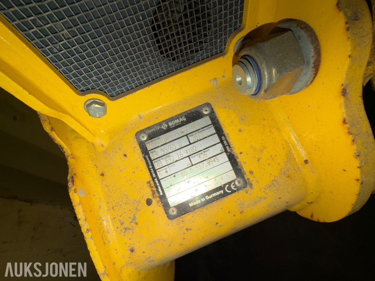 Bomag/Ammann Vibroplater - Rep objekt