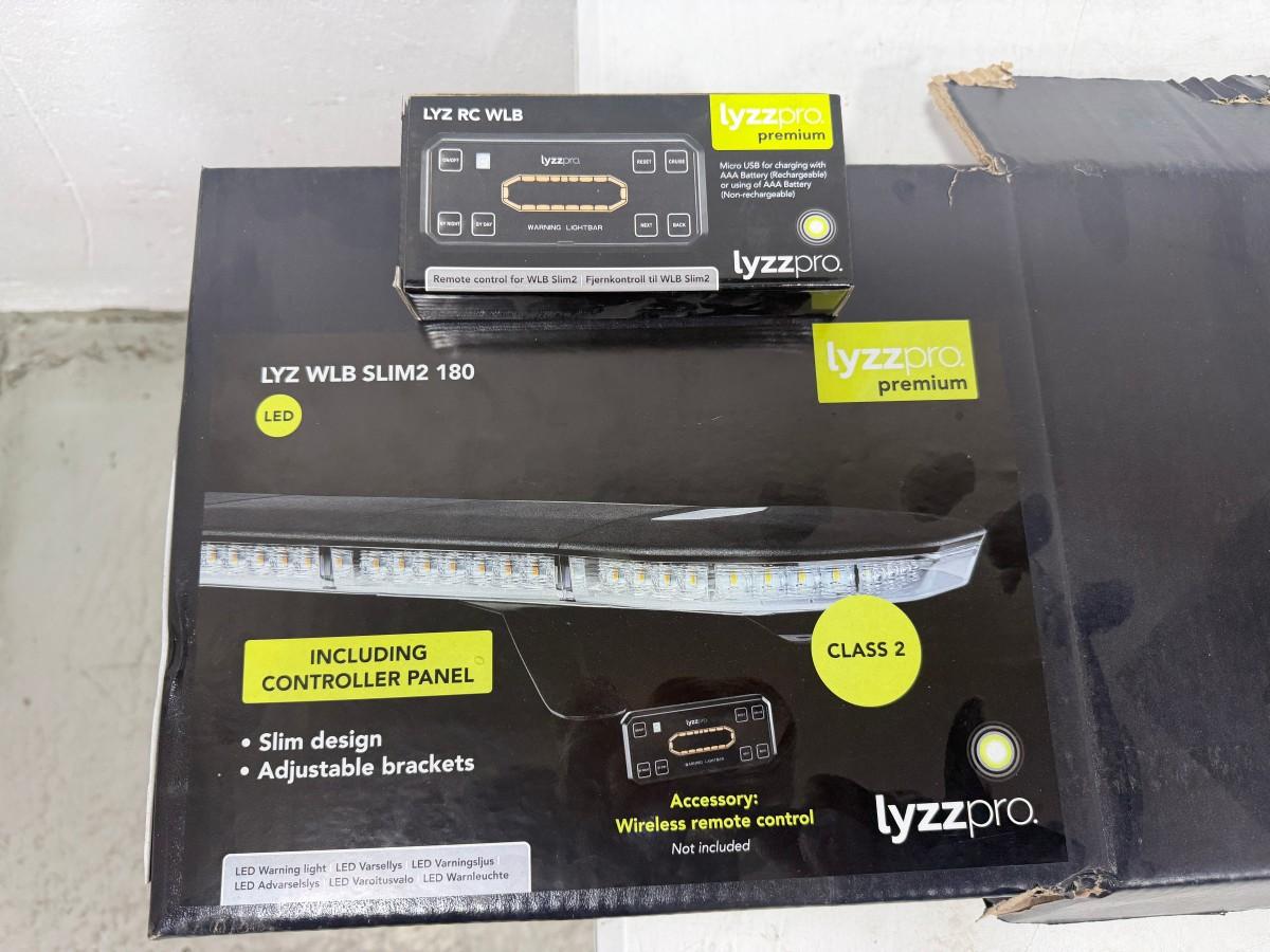 Lyzzpro LED varsellysbjelke LYZ WLB SLIM2 180, 12/24V