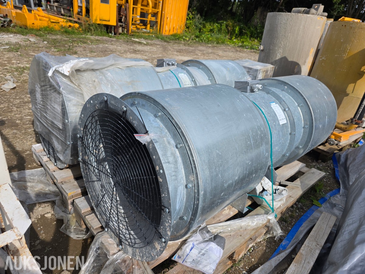 2025 Systemair vifter AXC 630 ubrukte 11 kw industrivifter